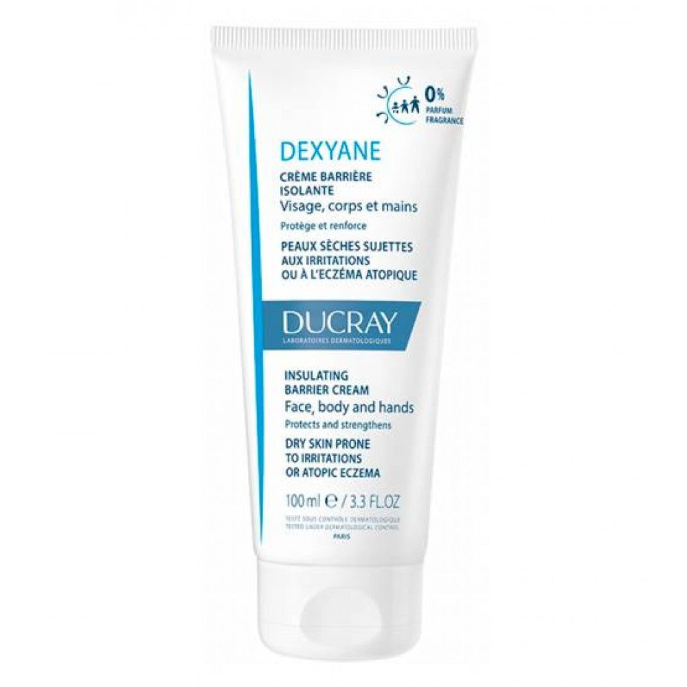 Ducray Creme barreira isolante DEXYANE, pele seca sujeita a irritações, agressões e eczema atópico 100 ml