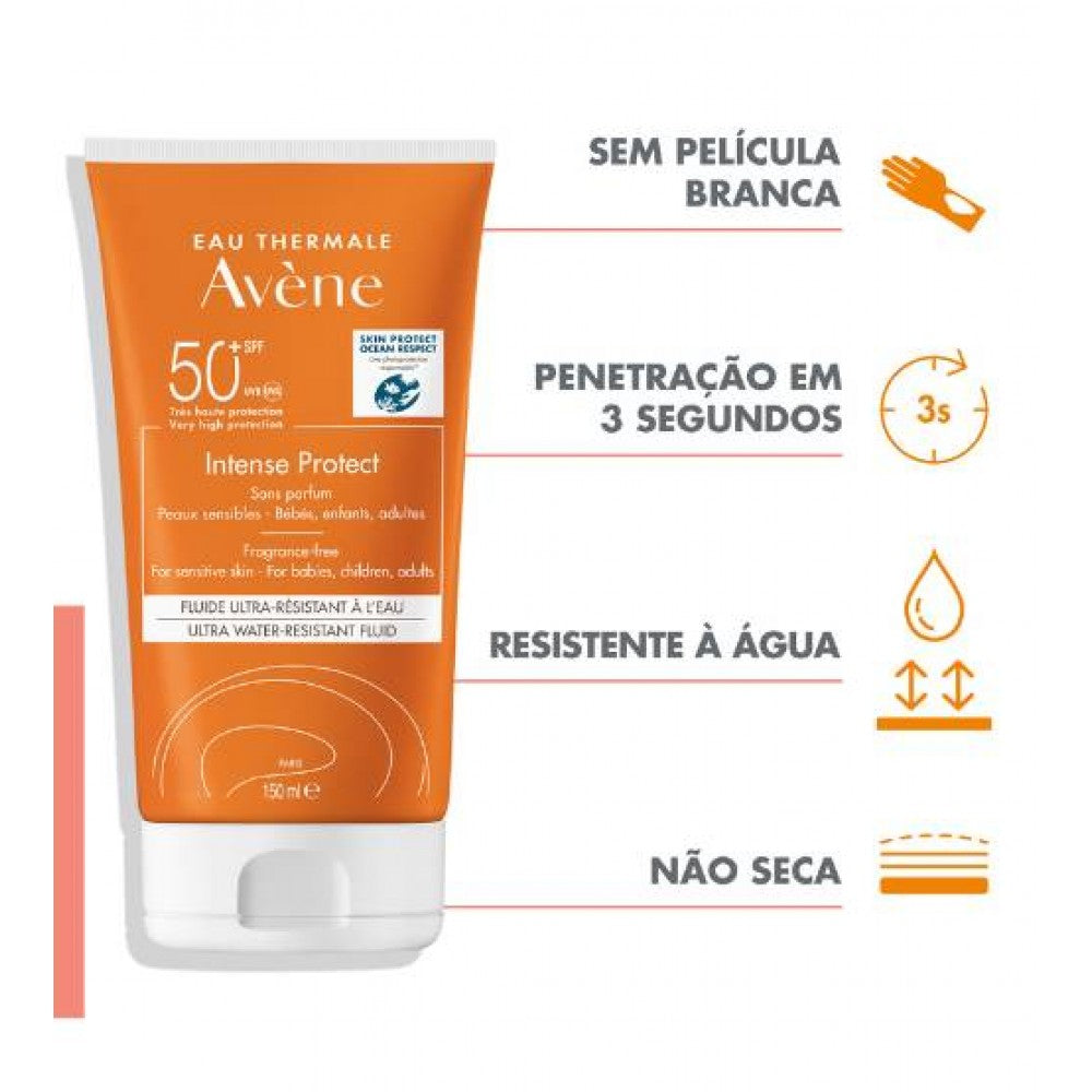 Avène Intense Protect Solar SPF 50+ Ultra Water-Resistant Fluid 150 ml