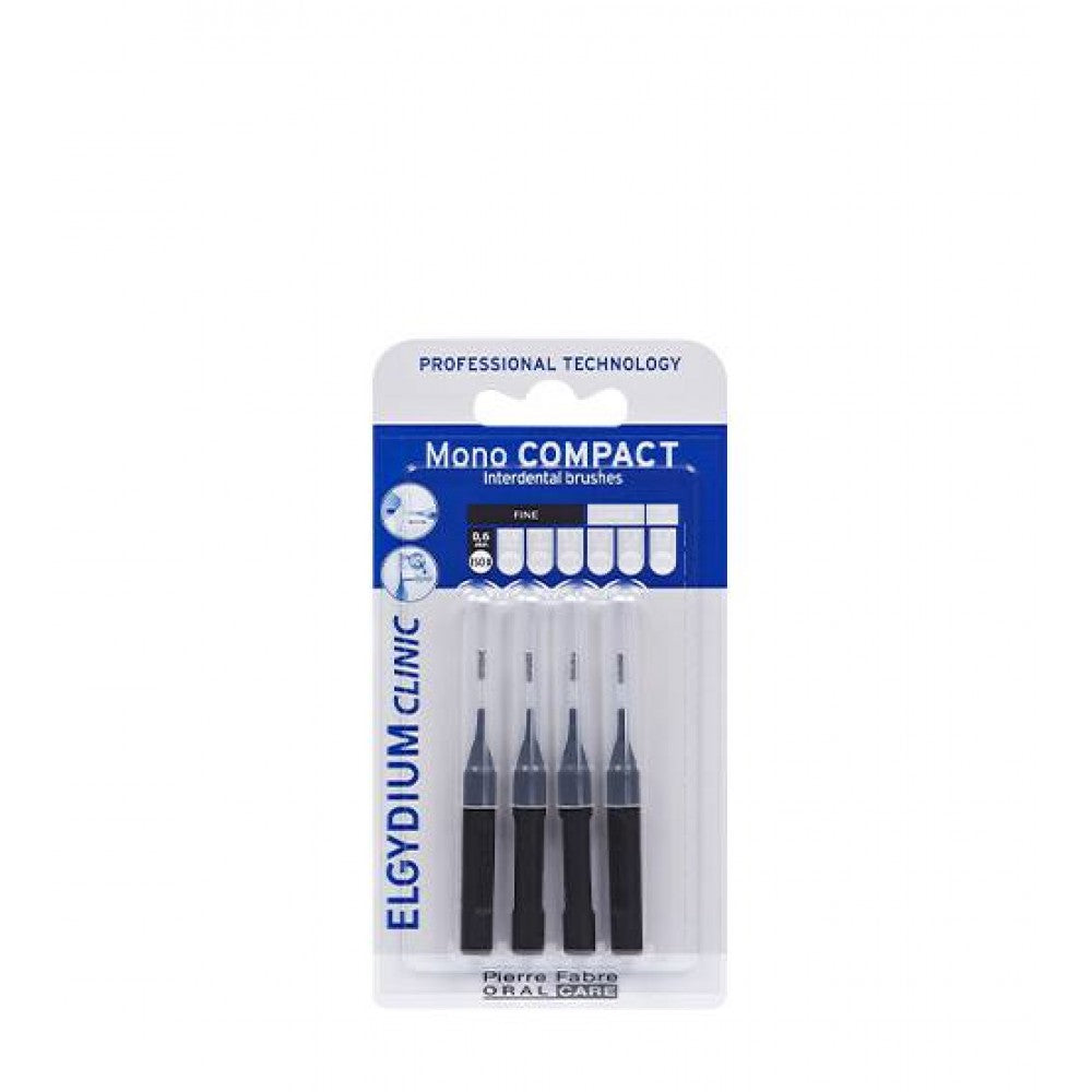 Elgydium Clinic Mono Compact Escovilhão Interdental Preto (ISO 0) 4 unidades