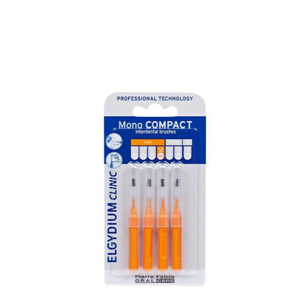 Elgydium Clinic Mono Compact Escovilhão Interdental Laranja (ISO 3) 4 unidades