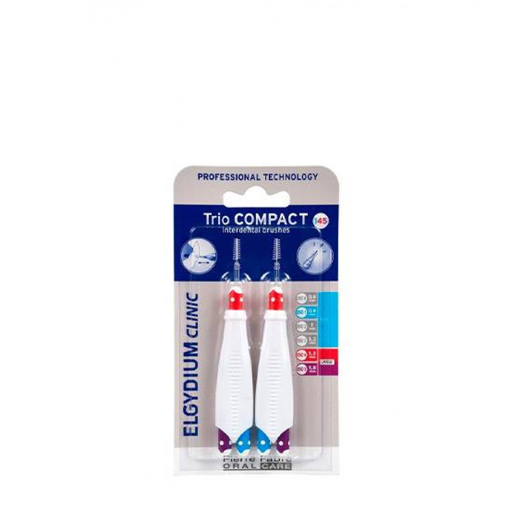 Elgydium Clinic Trio Compact Escovilhão Interdental (ISO 1/4/5) 2 unidades
