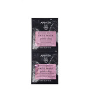 Apivita Express Beauty Máscara FacialLimpeza Suave de Argila Rosa 2x8ml