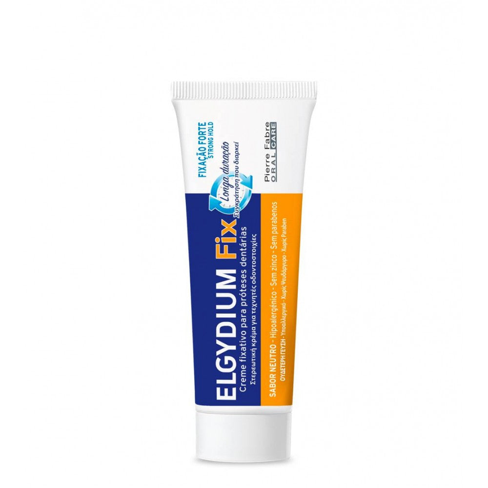 Elgydium Fix Creme Fixativo Próteses Dentárias Forte 45g