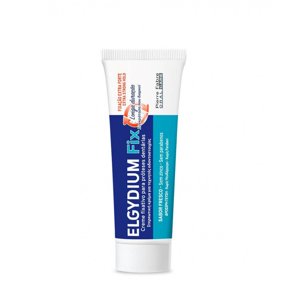 Elgydium Fix Creme Fixativo Próteses Dentárias Extra Forte 45g