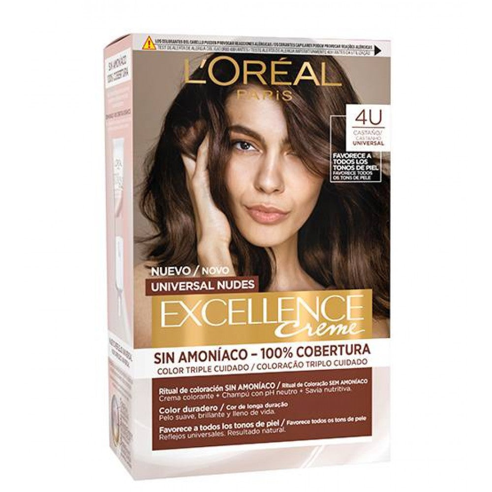 L'Oréal Excellence Creme Nude Castanho 4U