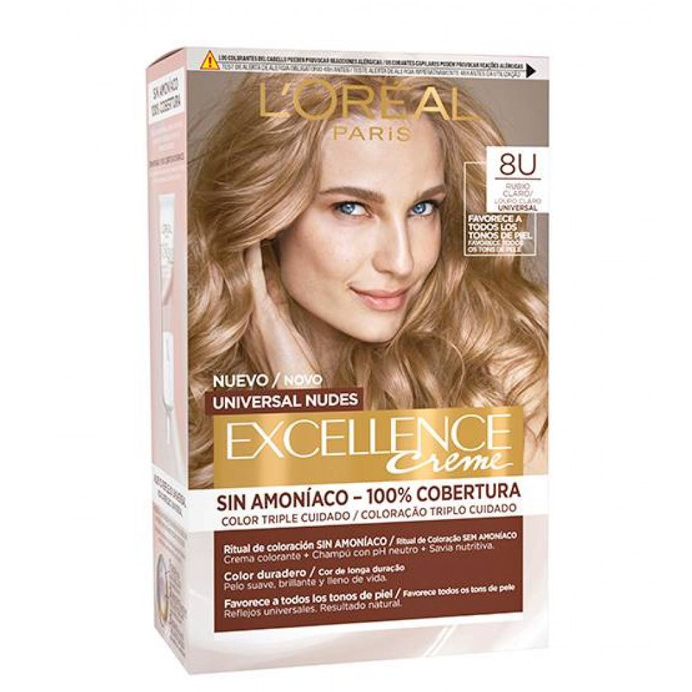 L'Oréal Excellence Creme Nude Louro Claro 8U