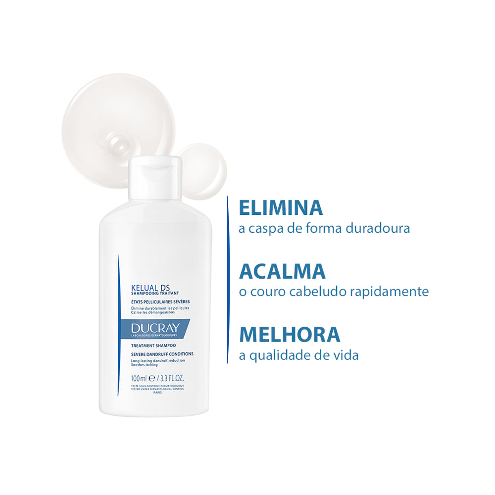 Ducray Kelual DS Shampo Caspa e Estados Descamativos Severos 100ml