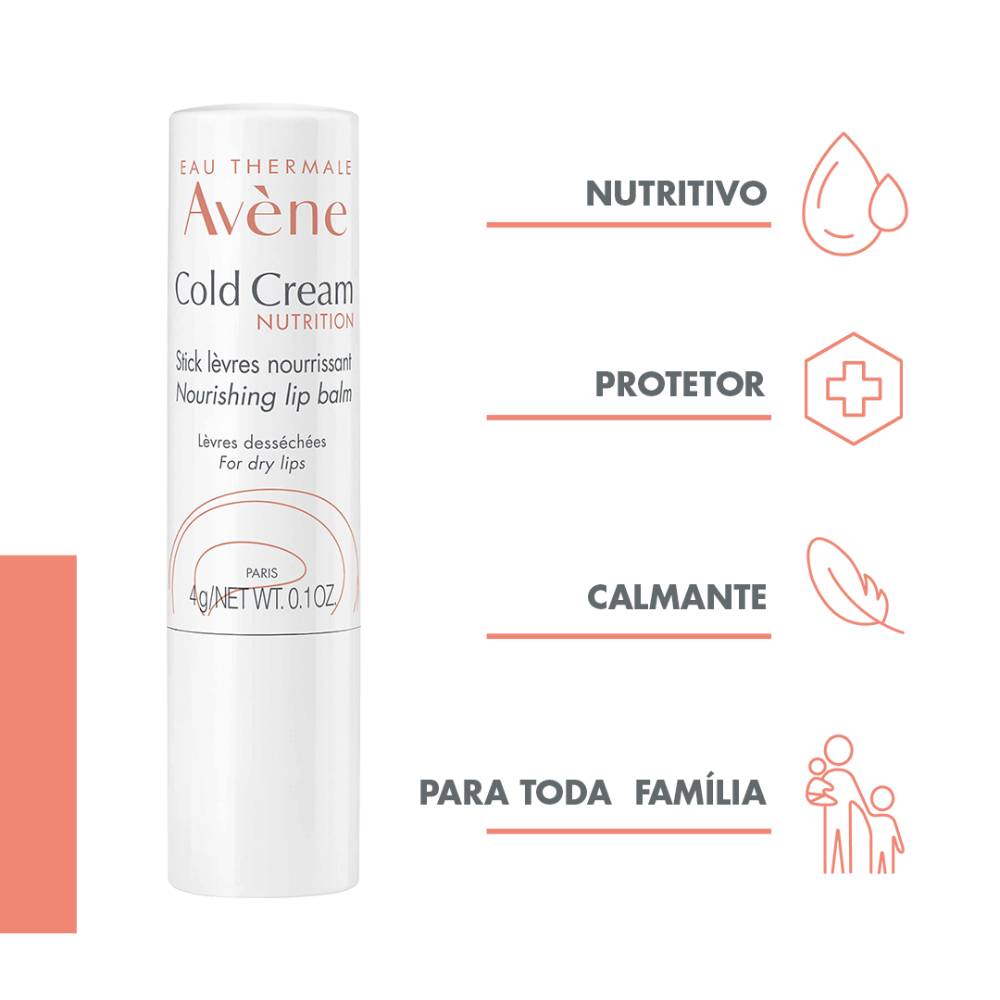 Avène Cold Cream Stick de Lábios Nutritivo 4g