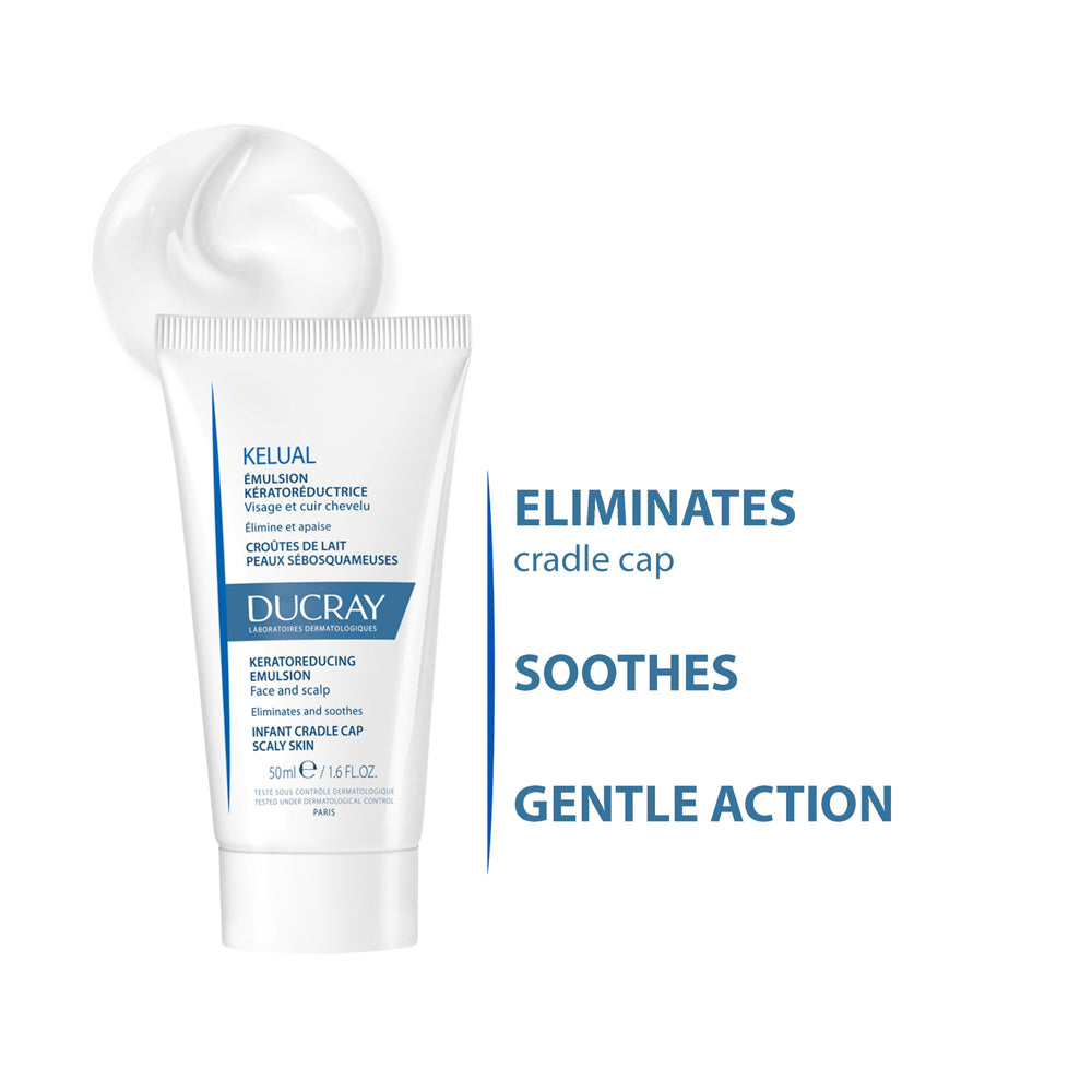 Ducray Emulsão Kelual, crosta láctea e irritada em bebés e crianças 50 ml