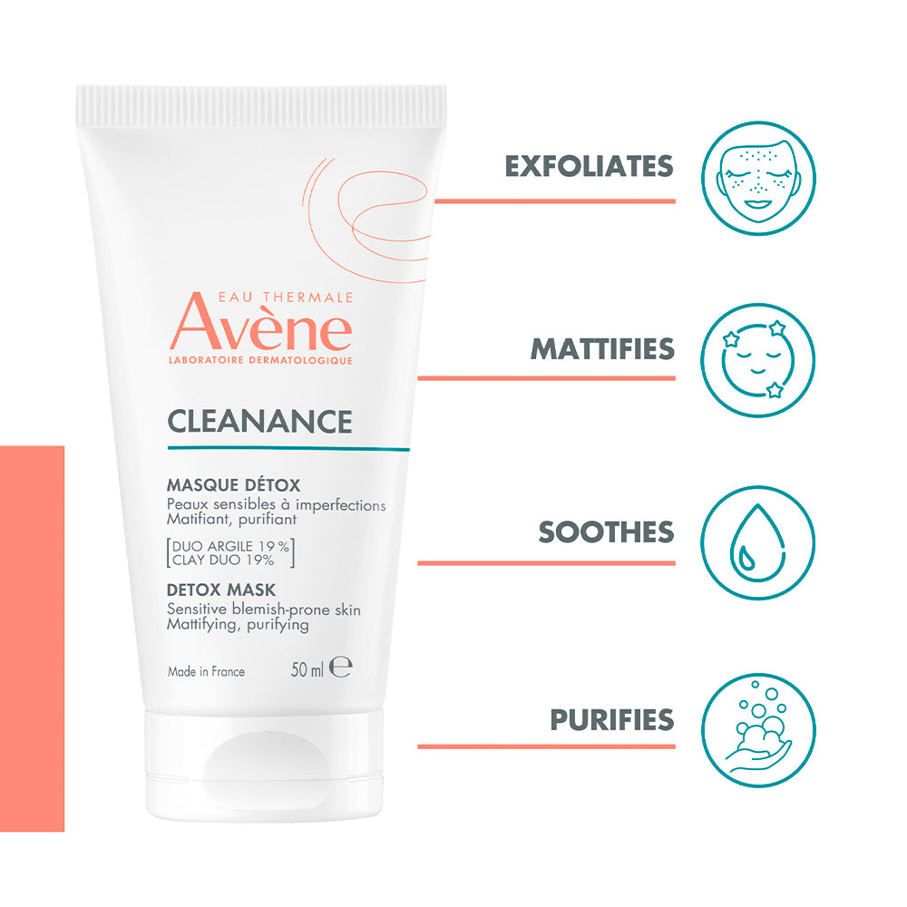 Avène Cleanance Máscara Detox Pele Oleosa 50ml