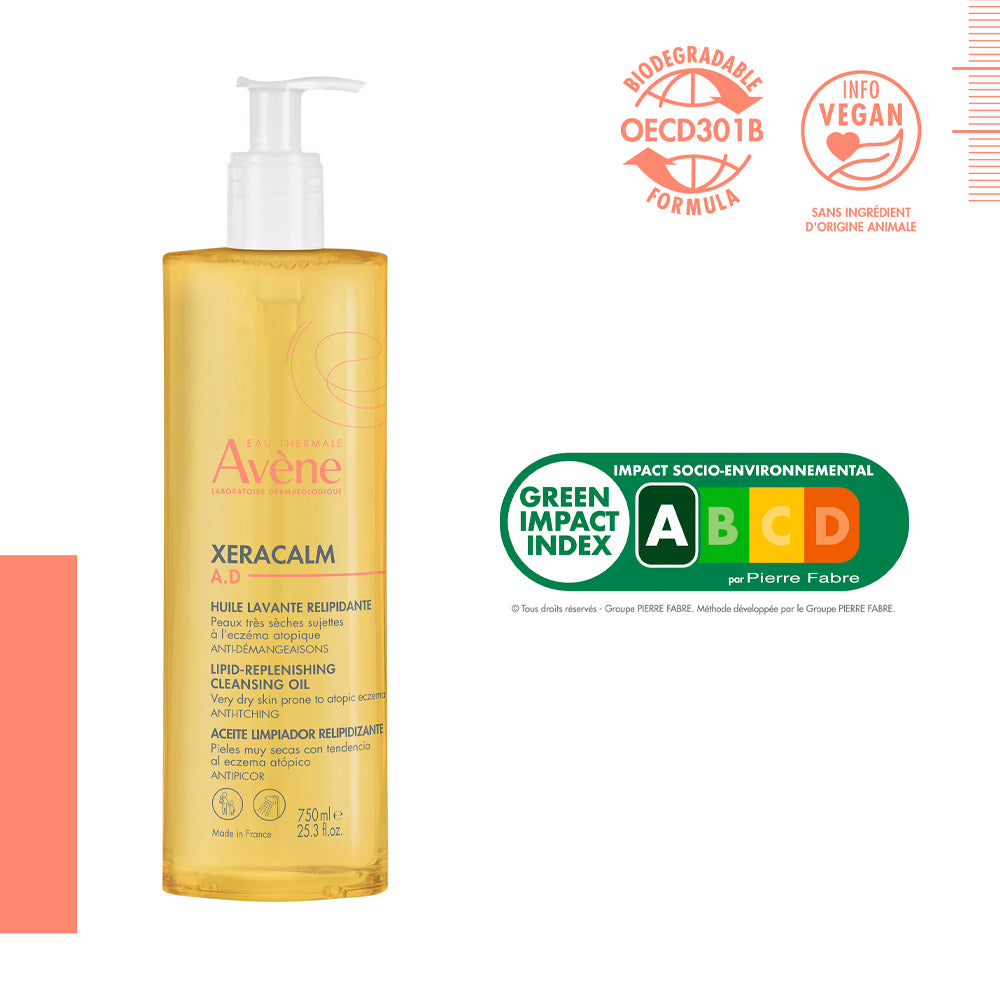 Avène XeraCalm A.D. Óleo de Limpeza Relipidante 750ml