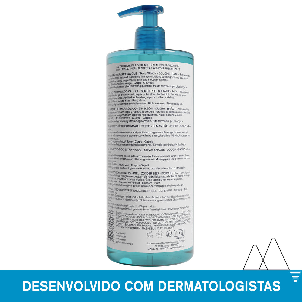 Uriage Gel de Limpeza Dermatológico 1000ml