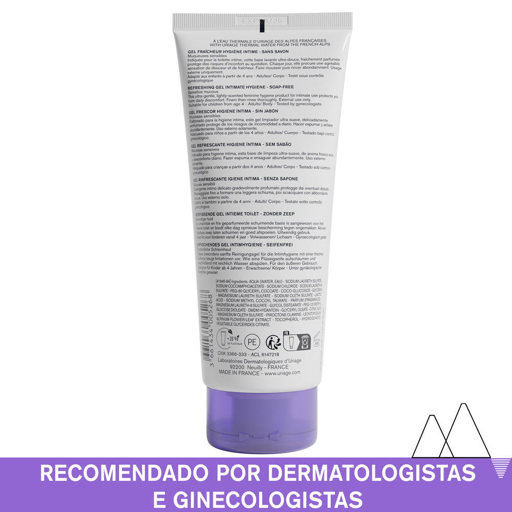 Uriage Gyn-Phy Gel Refrescante Higiene Íntima 200ml
