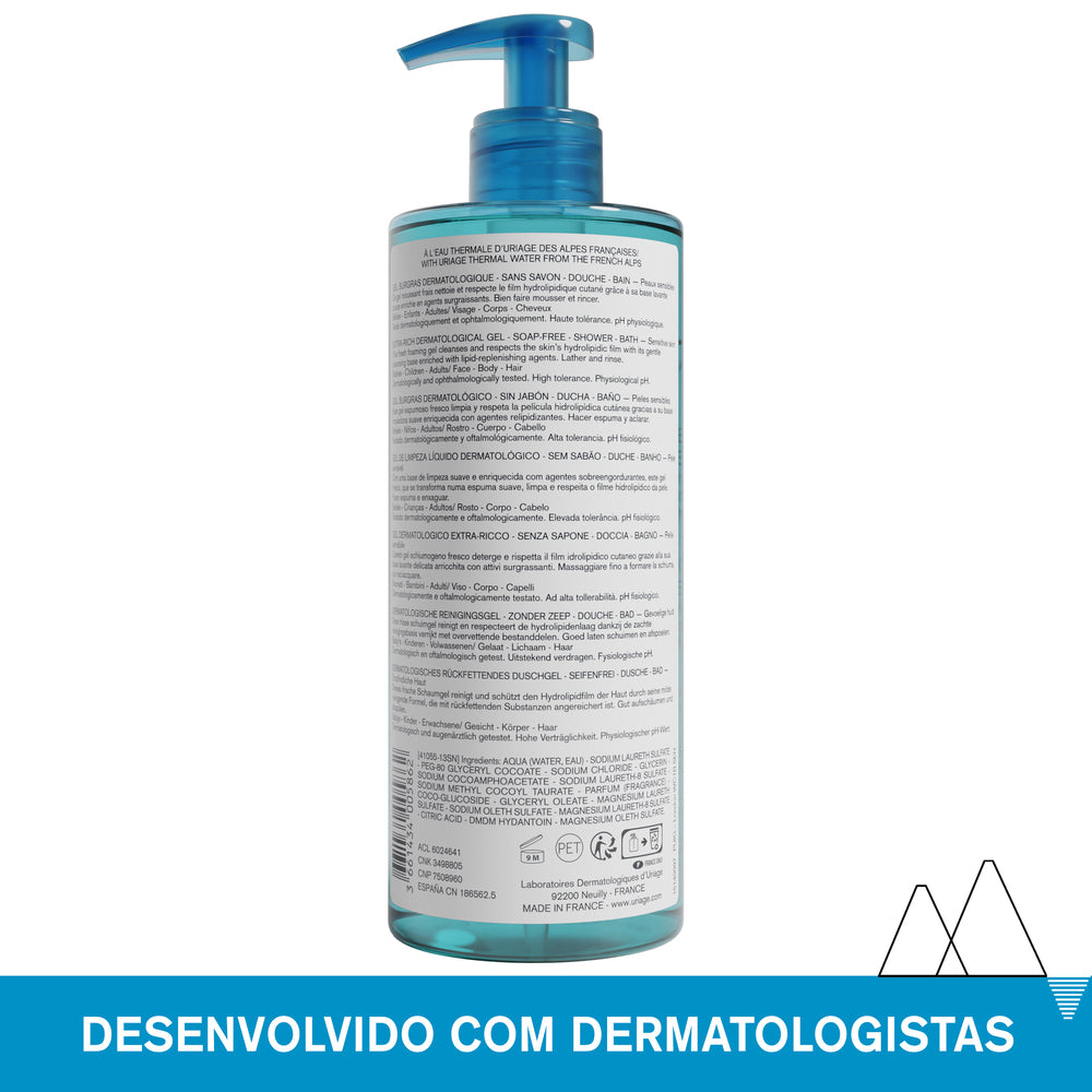 Uriage Gel de Limpeza Dermatológico 500ml