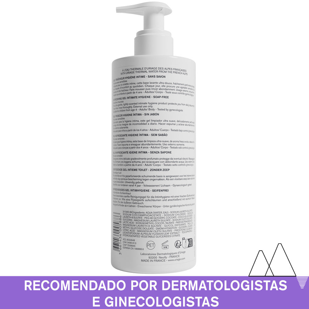 Uriage Gyn-Phy Gel Refrescante Higiene Íntima 500ml