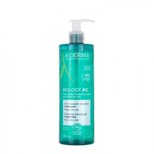 A-Derma Biology AC Gel Espuma de Limpeza Purificante 400ml