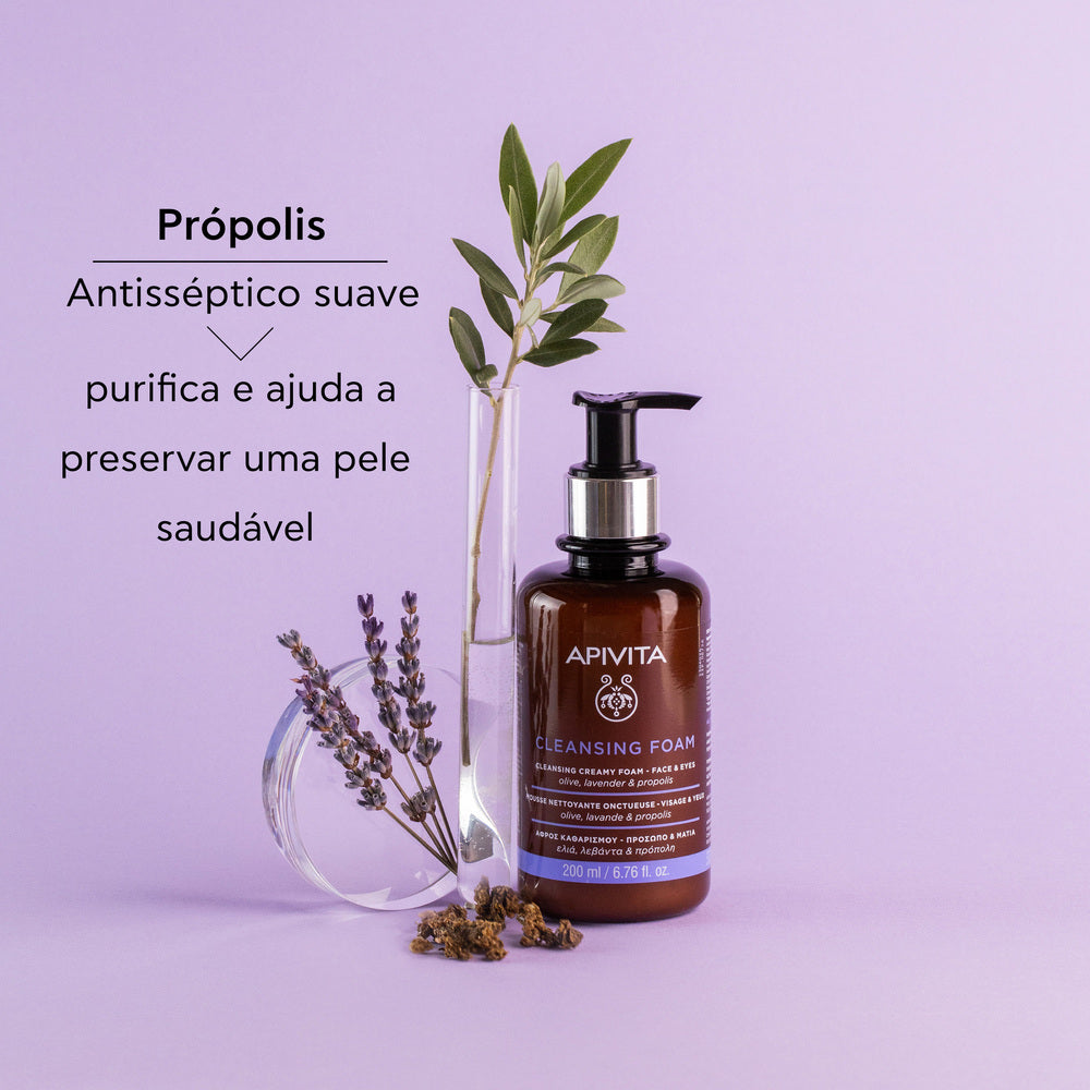 Apivita Espuma Cremosa de Limpeza - Rosto & Olhos 200ml
