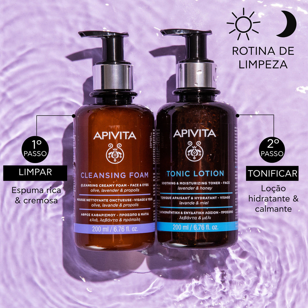 Apivita Espuma Cremosa de Limpeza - Rosto & Olhos 200ml