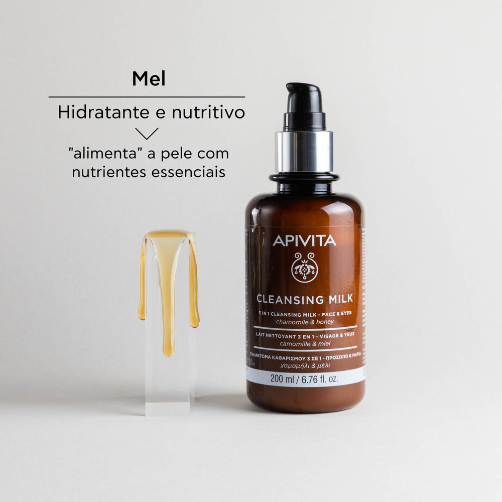 Apivita Leite de Limpeza 3 Em 1 - Rosto & Olhos 200ml