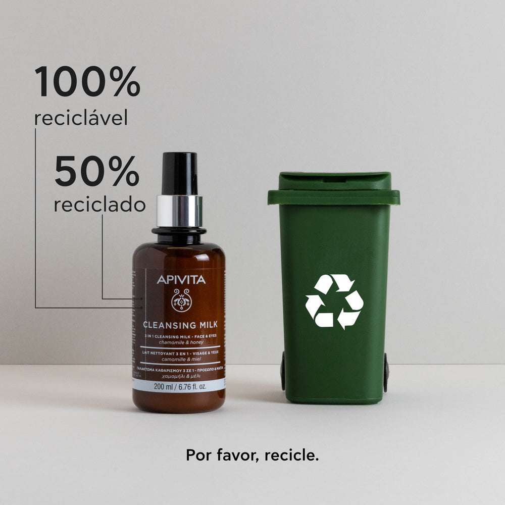 Apivita Leite de Limpeza 3 Em 1 - Rosto & Olhos 200ml