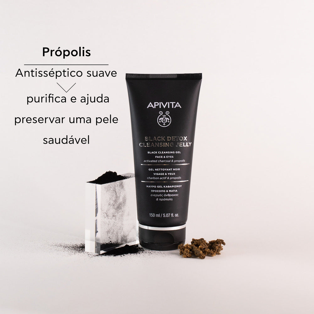 Apivita Gel de Limpeza Preto - Rosto & Olhos 150ml