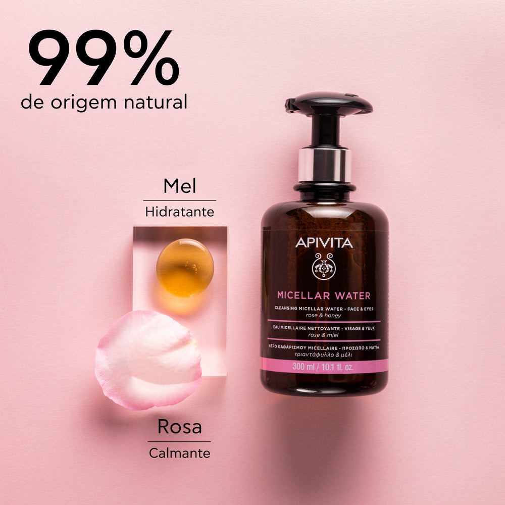 Apivita Água Micelar de Limpeza - Rosto & Olhos 300ml