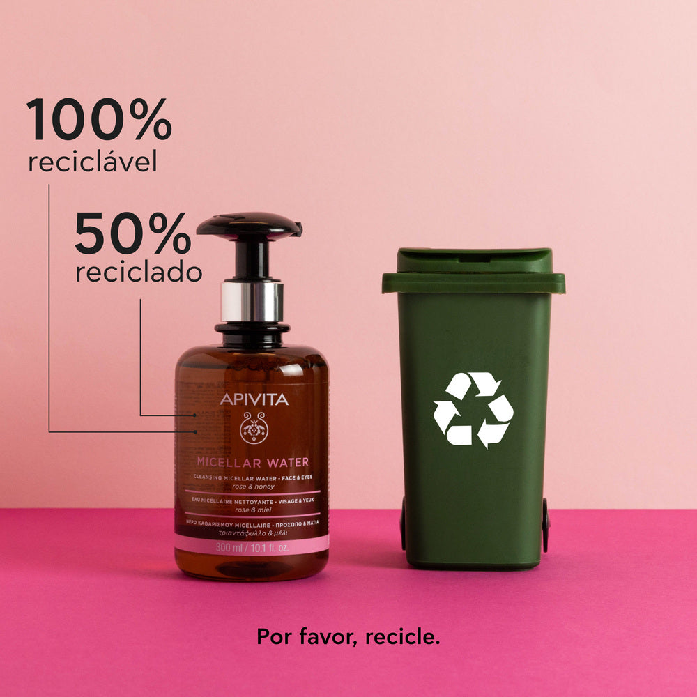 Apivita Água Micelar de Limpeza - Rosto & Olhos 300ml