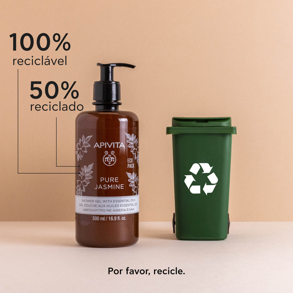 Apivita Pure Jasmin Gel de Banho com Óleos Essenciais 500ml
