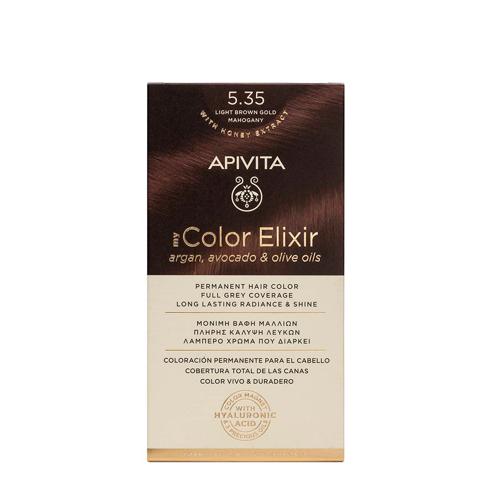 Apivita My Color Elixir 5.35 Ouro Mogno Castanho Claro