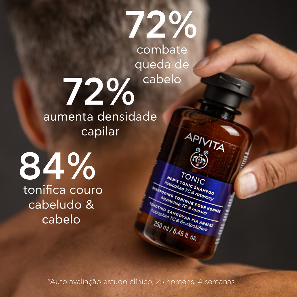 Apivita Tonic Shampoo Tonificante Para Homem 250ml