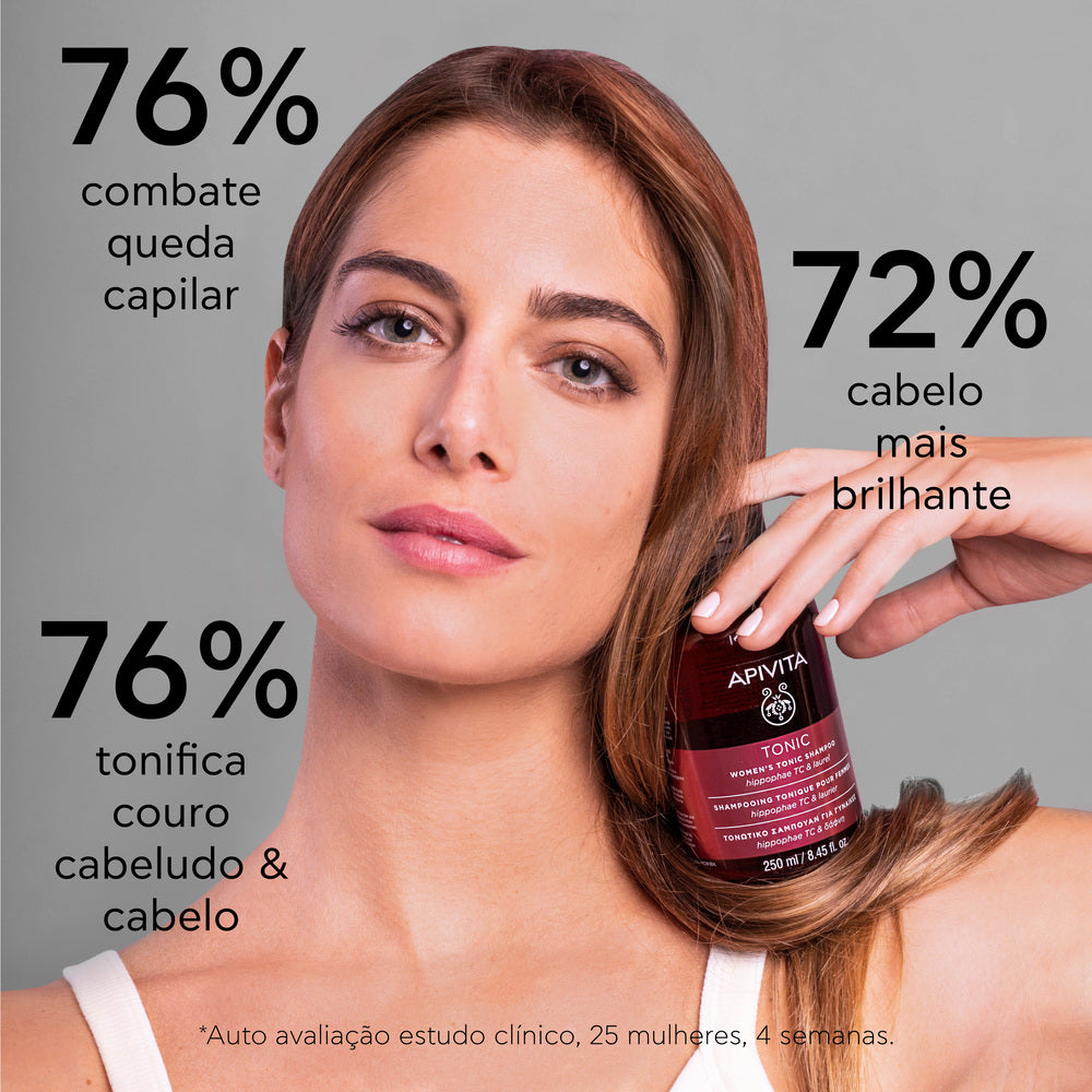 Apivita Tonic Shampoo Tonificante Para Mulher 250ml