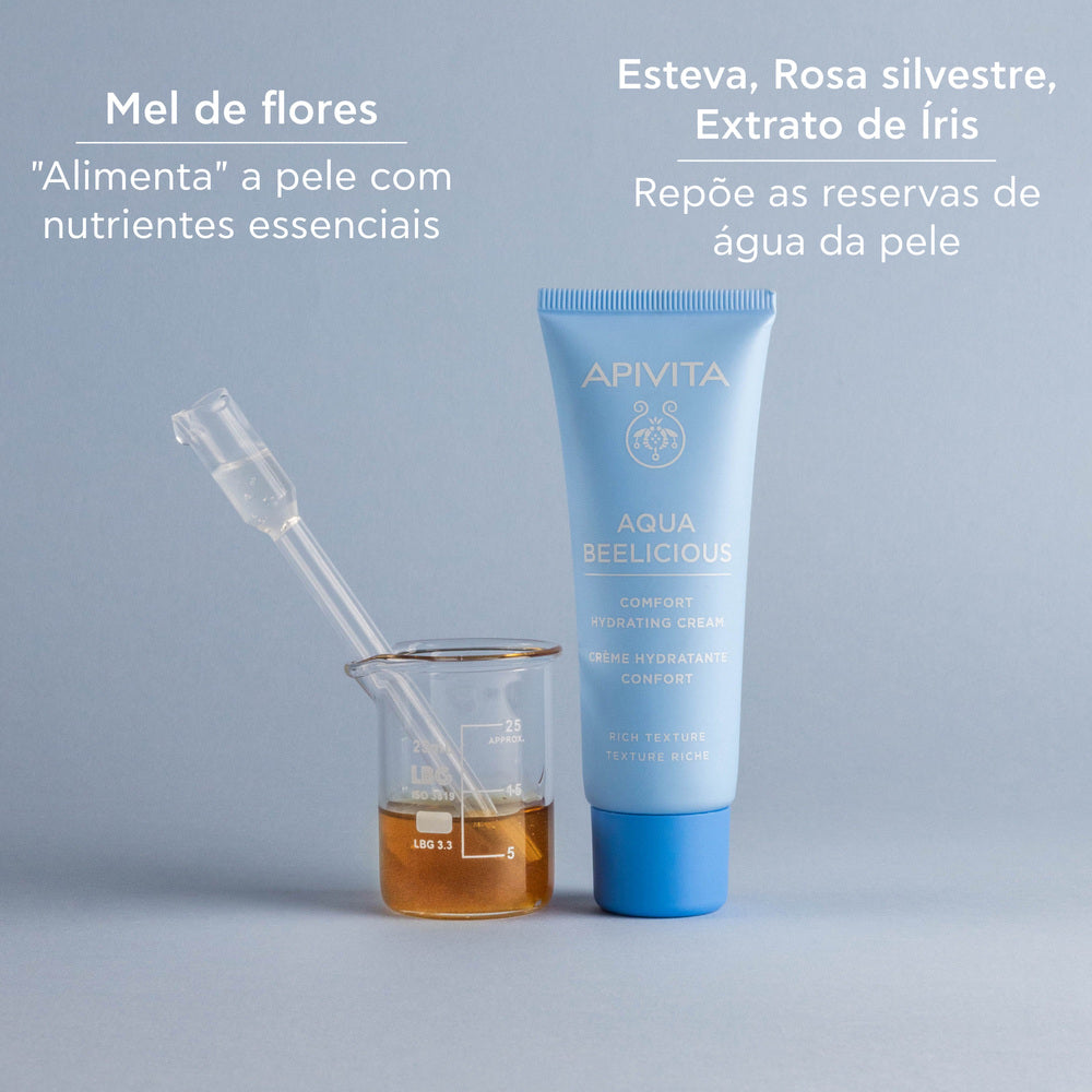 Apivita Aqua Beelicious Creme Conforto Hidratante Textura Rica 40ml
