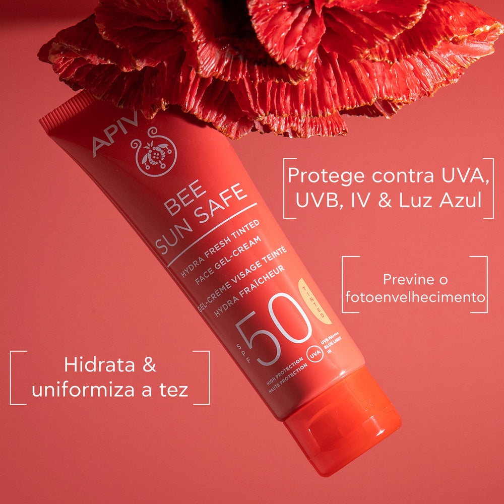 Apivita Bee Sun Safe Gel-Creme Hidra Refrescante Com Cor SPF50 50ml