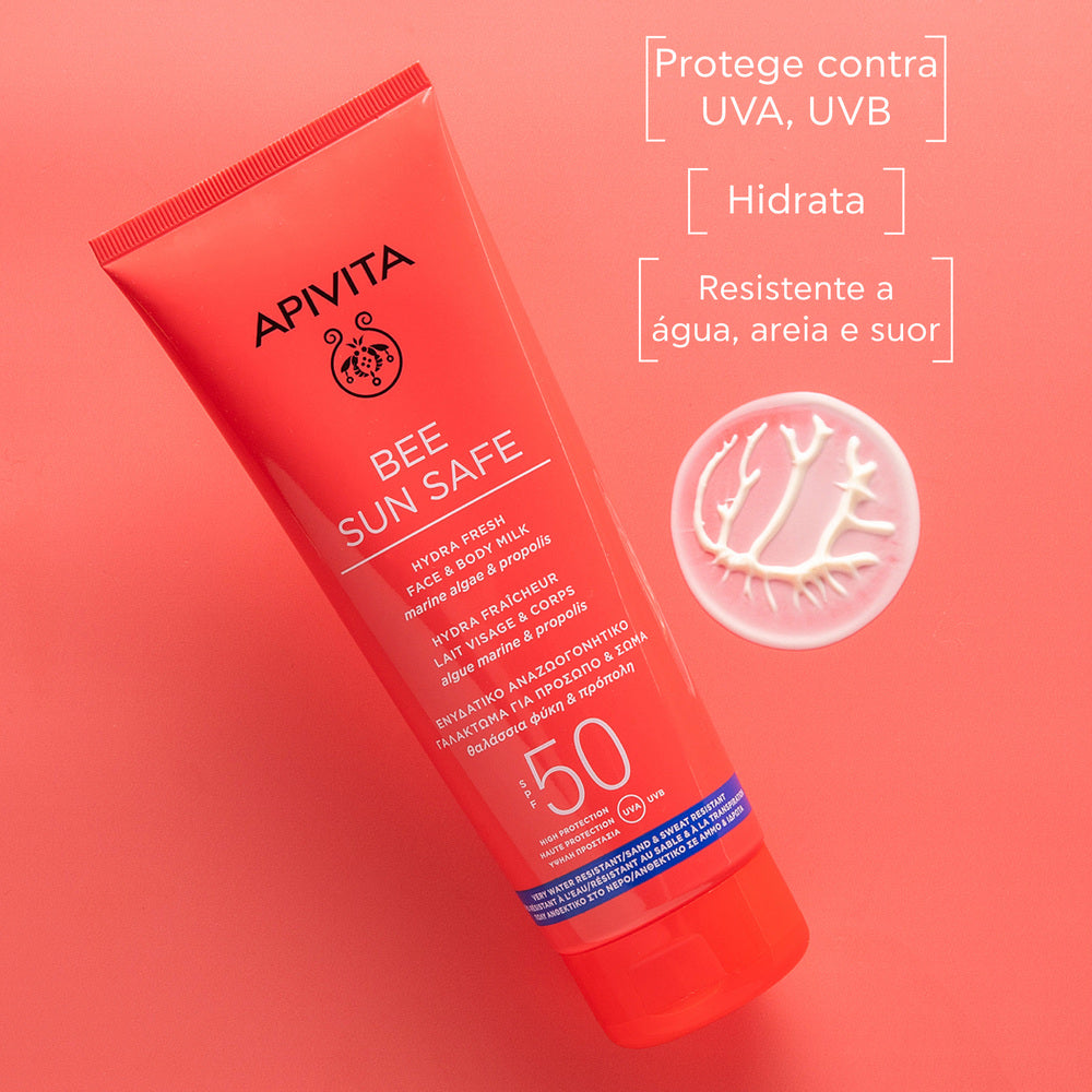Apivita Bee Sun Safe Leite Rosto e Corpo SPF50 200ml