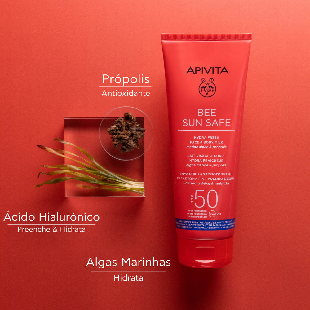 Apivita Bee Sun Safe Leite Rosto e Corpo SPF50 200ml