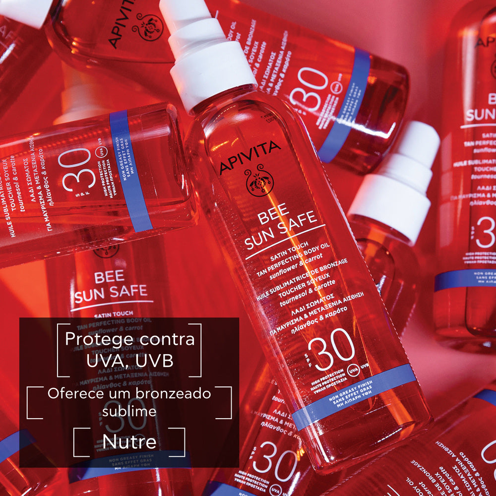 Apivita Bee Sun Safe Óleo Sublimador de Bronzeado SPF30 200ml