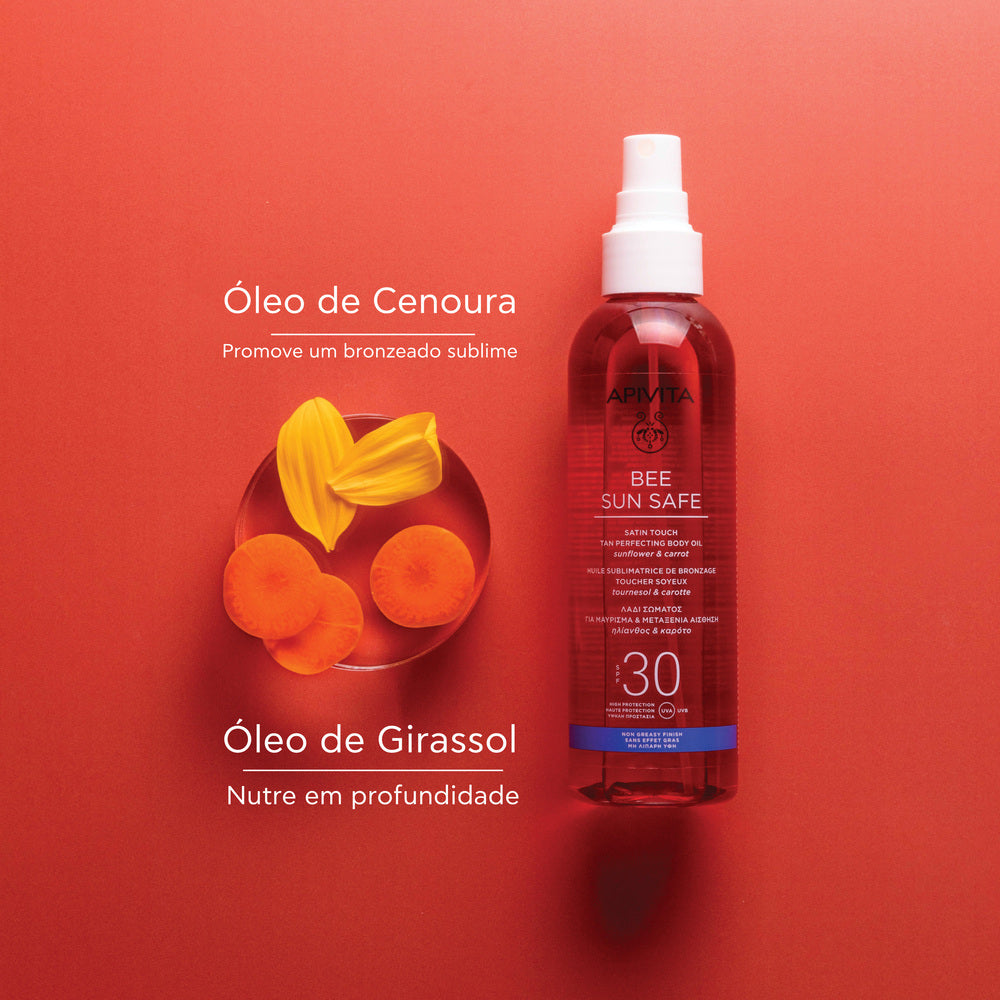 Apivita Bee Sun Safe Óleo Sublimador de Bronzeado SPF30 200ml