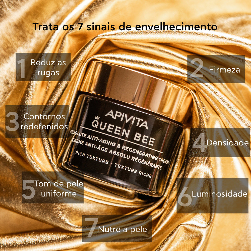Apivita Queen Bee Creme Rico Antienvelhecimento Absoluto e Rejuvenescedor 50ml