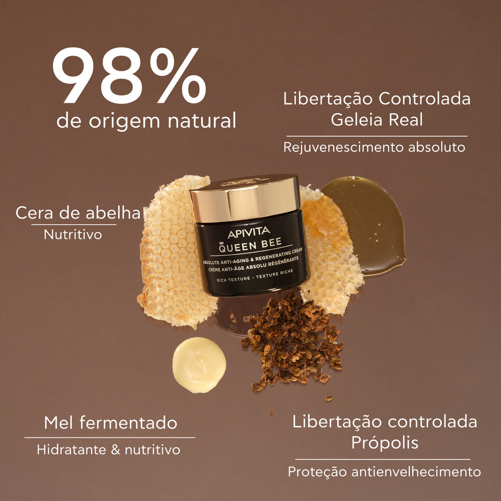 Apivita Queen Bee Creme Rico Antienvelhecimento Absoluto e Rejuvenescedor 50ml