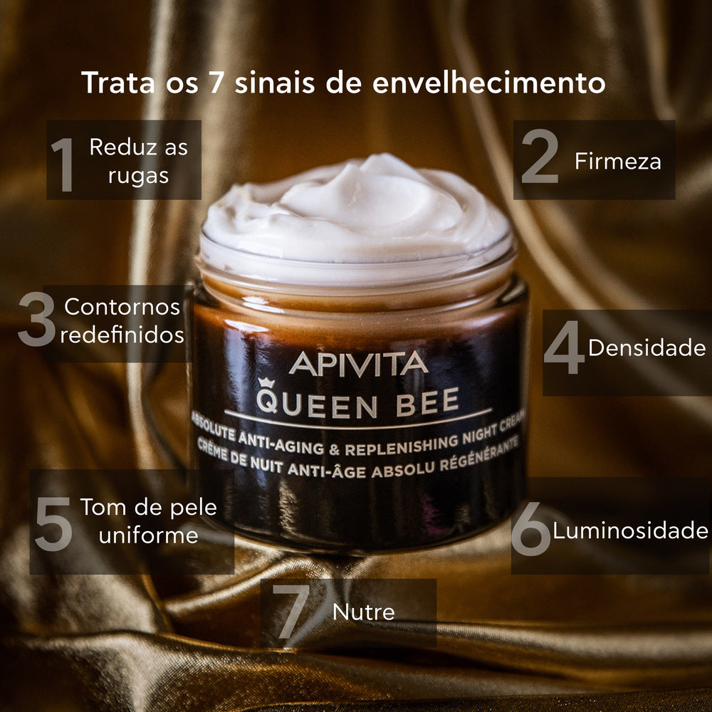 Apivita Queen Bee Creme de Noite Antienvelhecimento Absoluto e Regenerador 50ml