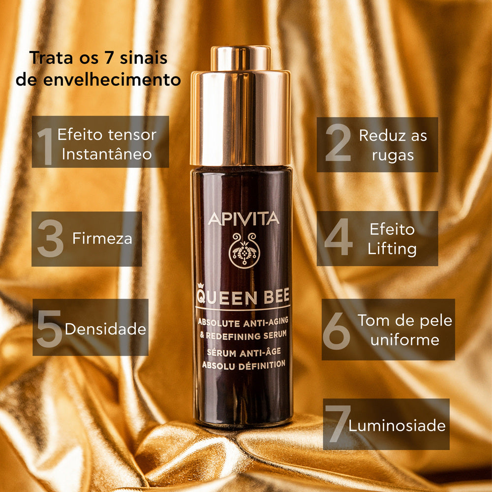 Apivita Queen Bee Sérum Antienvelhecimento Absoluto e Refirmante 30ml