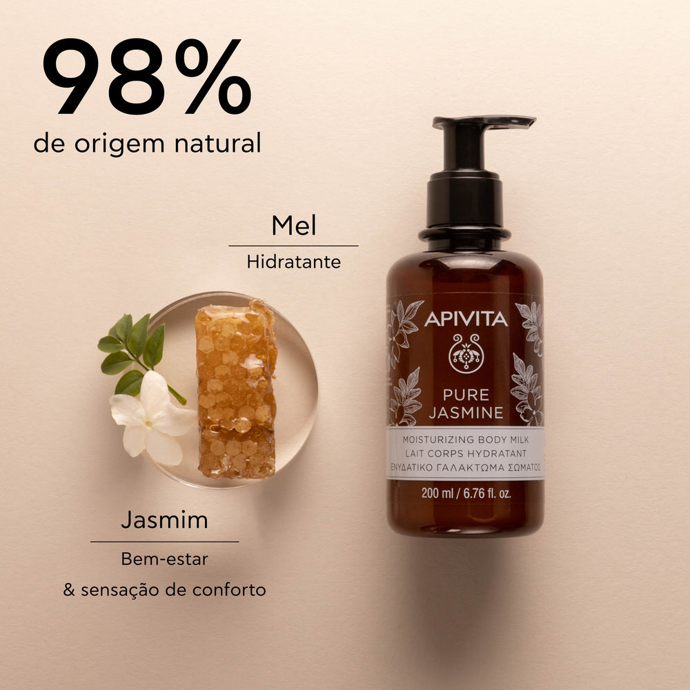 Apivita Pure Jasmine Leite Hidratante Corporal 200ml