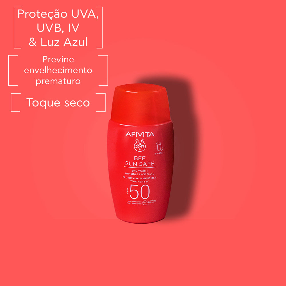 Apivita Bee Sun Safe Dry Touch Invisible Face Fluid SPF50 50ml
