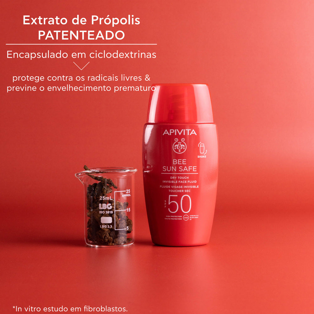 Apivita Bee Sun Safe Dry Touch Invisible Face Fluid SPF50 50ml