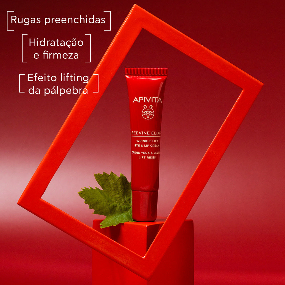 Apivita Beevine Elixir Creme Antirrugas de Olhos e Lábios 15ml