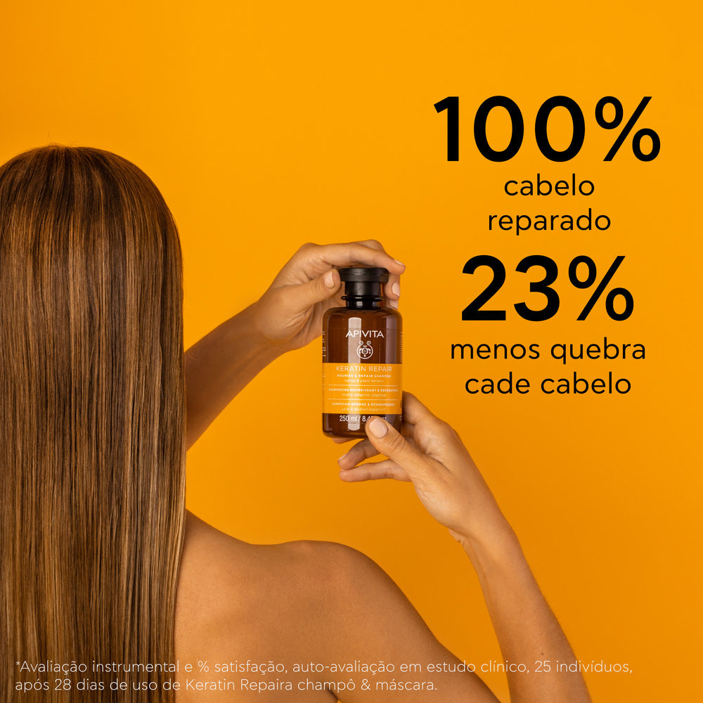 Apivita Keratin Repair Shampoo Nutritivo & Reparador 250ml