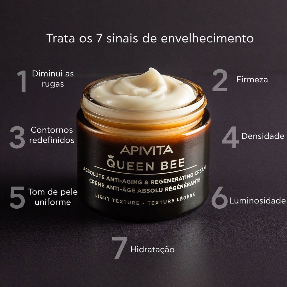 Apivita Queen Bee Creme Ligeiro Antienvelhecimento Absoluto e Rejuvenescedor 50ml
