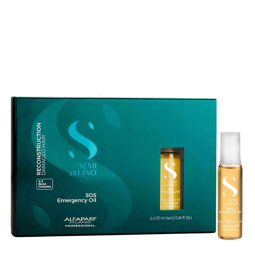 Alfaparf Milano Semi Di Lino Reconstruction Reparative SOS Emergency Oil 6x13ml