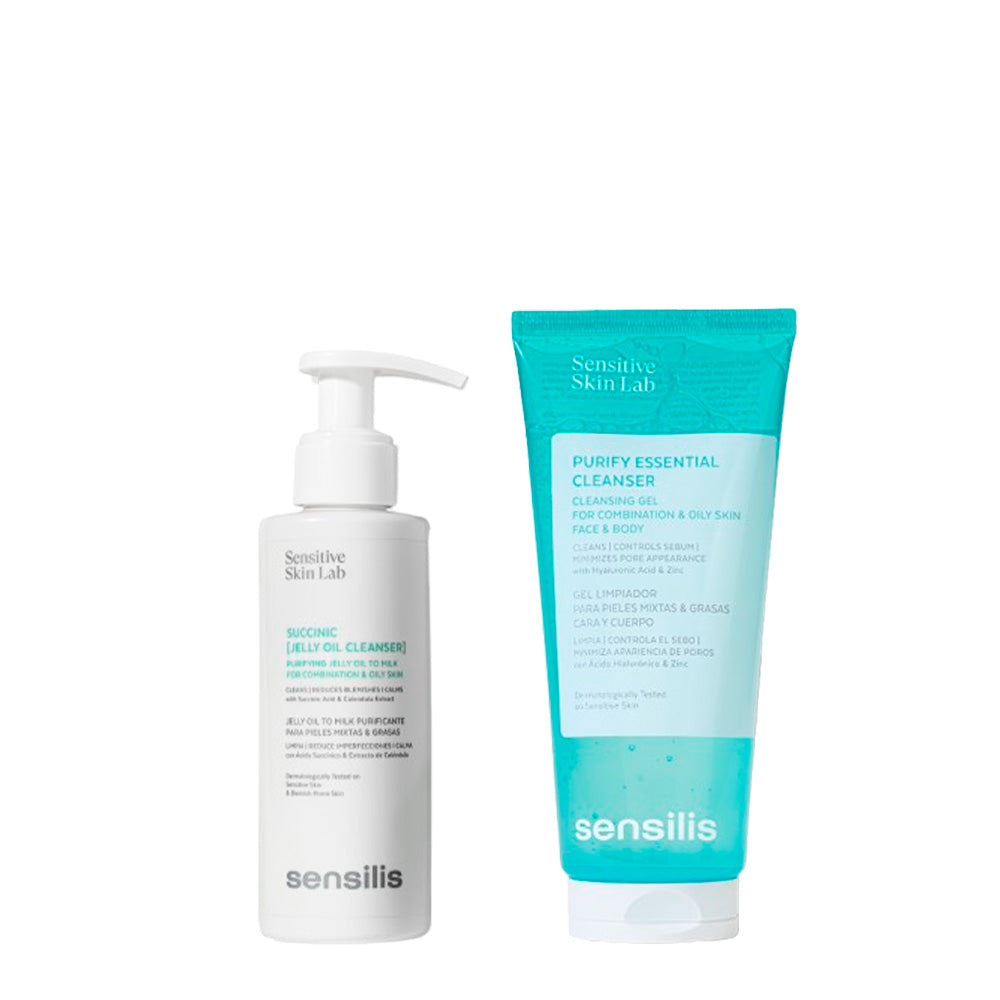 Sensilis Succinic [Jelly Oil Cleanser] Gel de Limpeza 150ml + Purify Gel de Limpeza 200ml