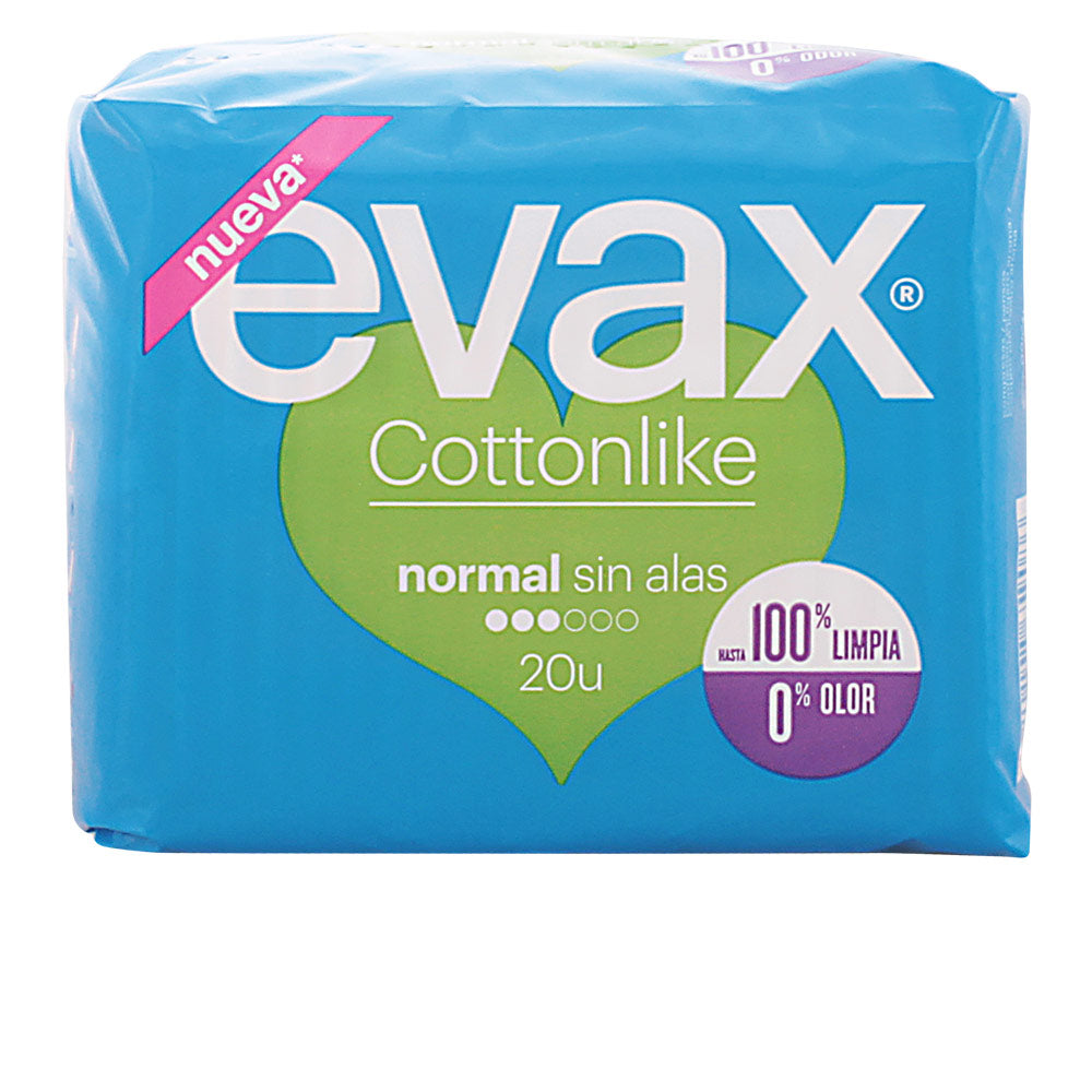 pensos higiénicos cottonlike normal evax 20 un